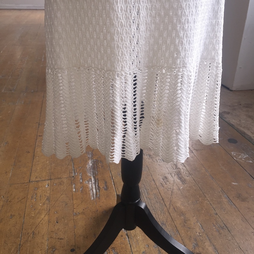 Catherine Malandrino white stretchy lace mesh dress - Picture 8 of 9